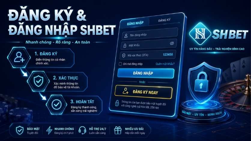 Hướng dẫn đăng ký và đăng nhập SHBET an toàn cho người chơi mới